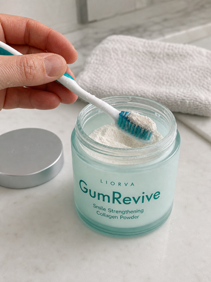 Dip a damp brush